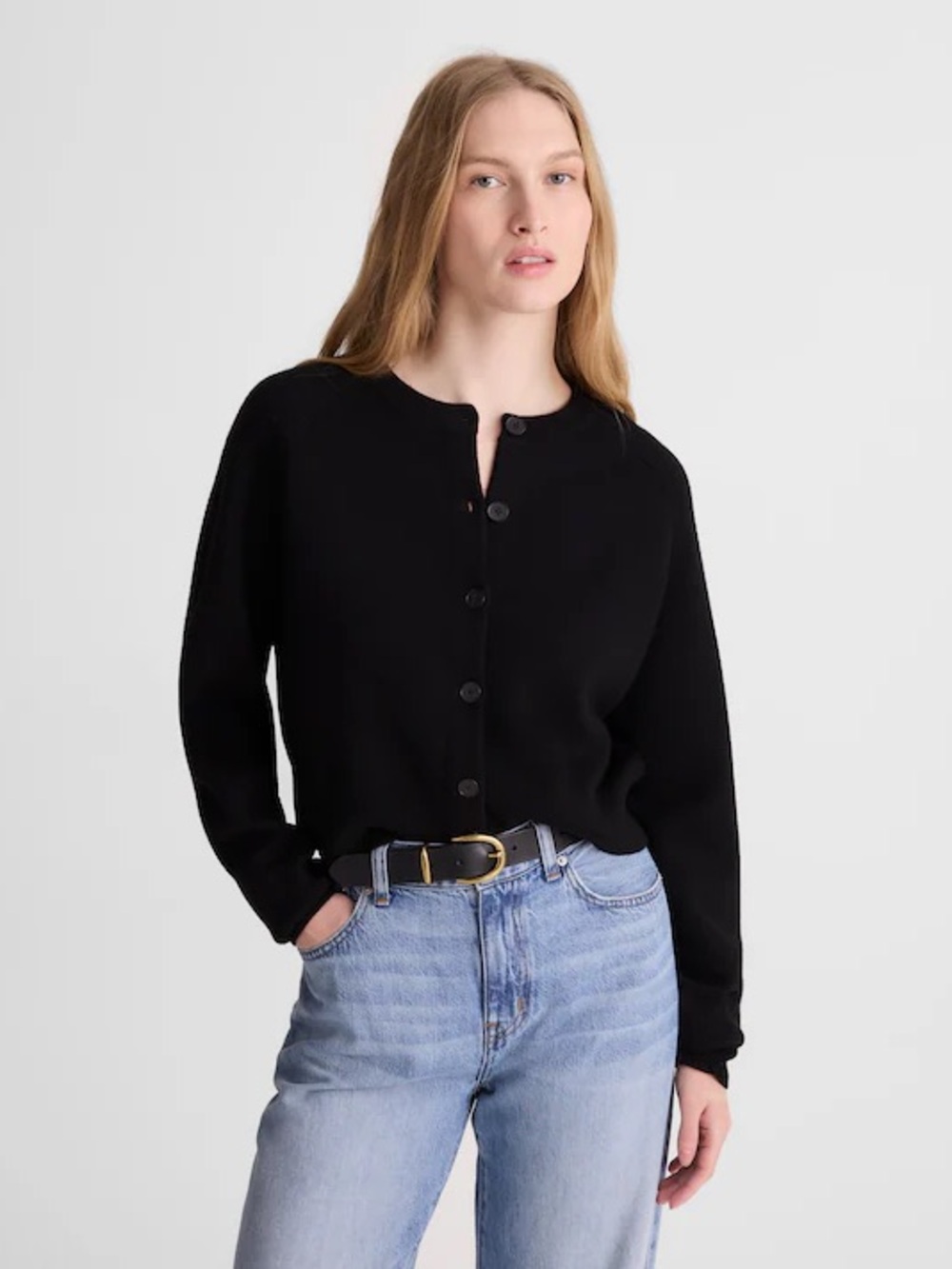 NWT Madewell Raglan-Sleeve Cropped Cardigan in Merino Wool XS